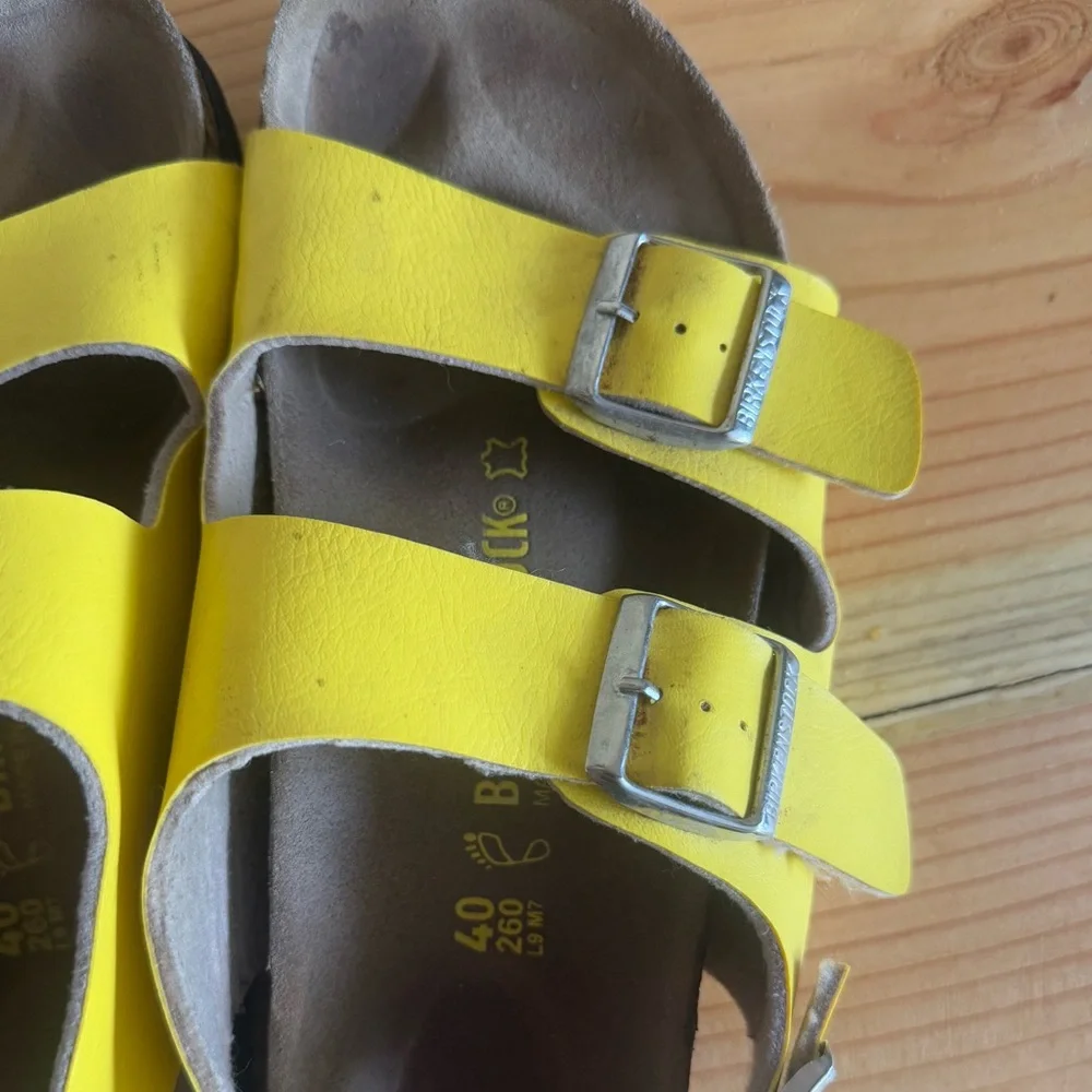 Birkenstock Milan Sandal - Yellow - Size EU 40 - Picture 4 of 6